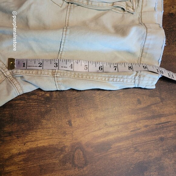 Vtg American Eagle Cargo Shorts 30 Stone Beige Streetwear Outdoor Gorpcore Y2K - Picture 9 of 11